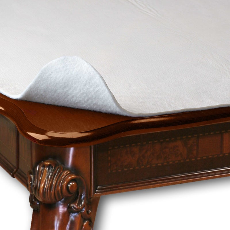 HomeCrate - WIDE-TPAD HomeCrate Wide Premium Cushioned Heavy Duty Vinyl Table Pad, 70" Square, Cream - Image 1